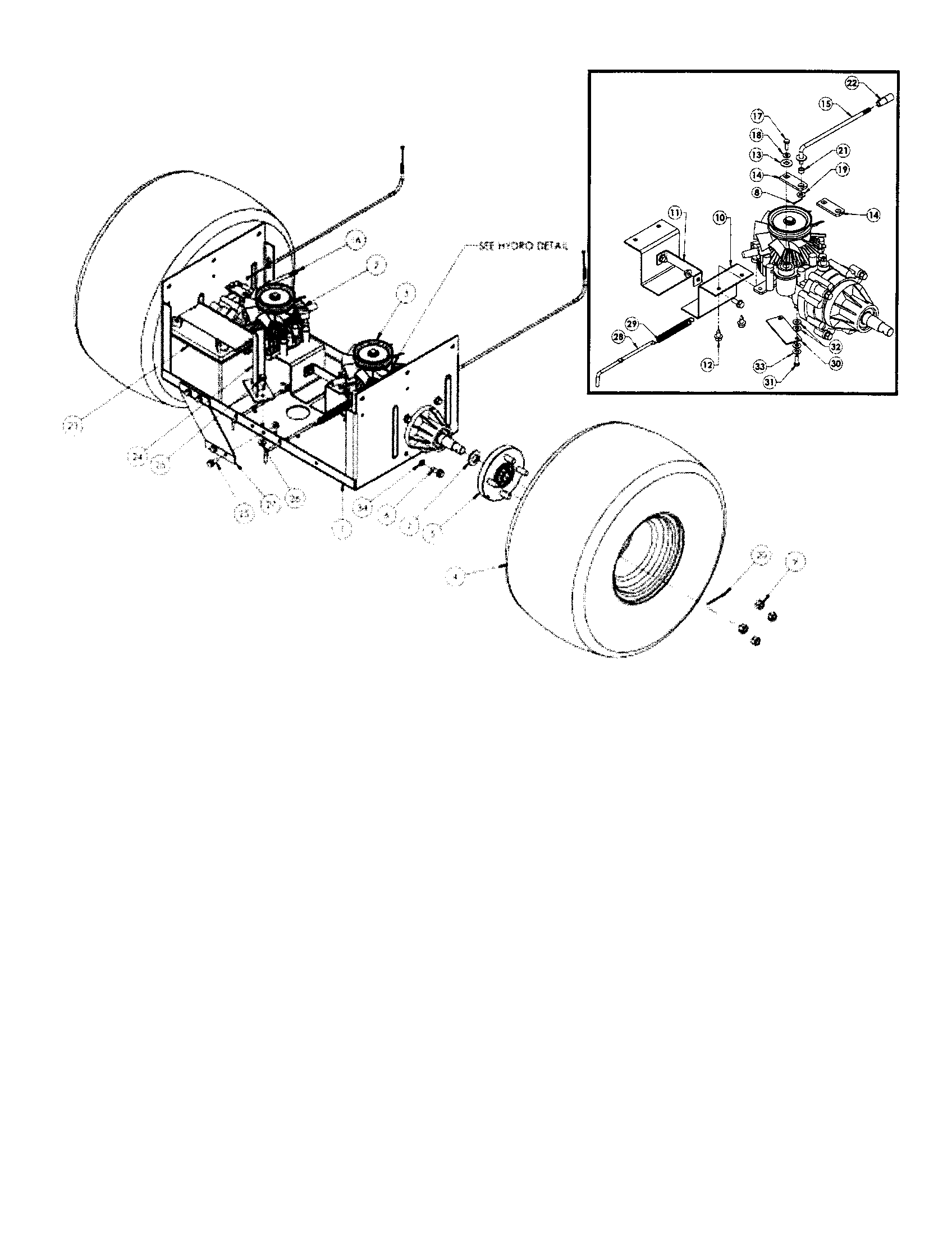 HYDRO PAN/WHEELS/BATTERY