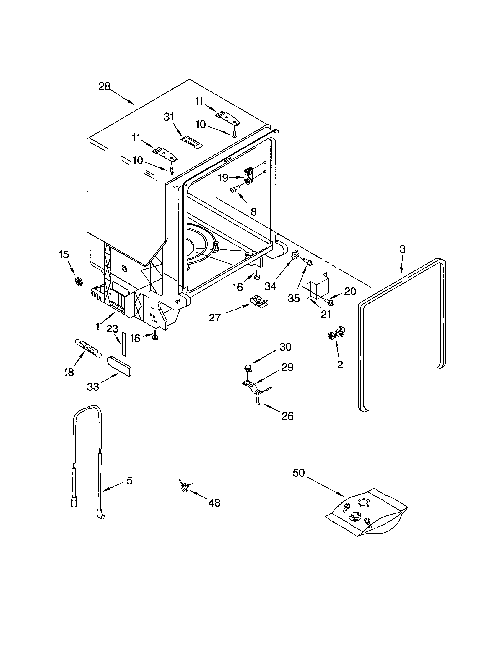 Tub/frame
