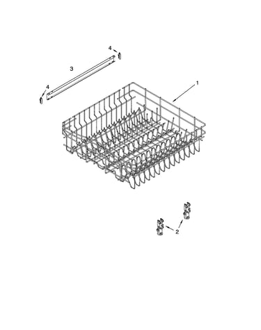Upper rack/track