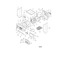 Frigidaire GLEH1642DS1 upper cabinet/drum heater diagram