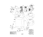 Coleman LC631112 tank/pump/motor diagram