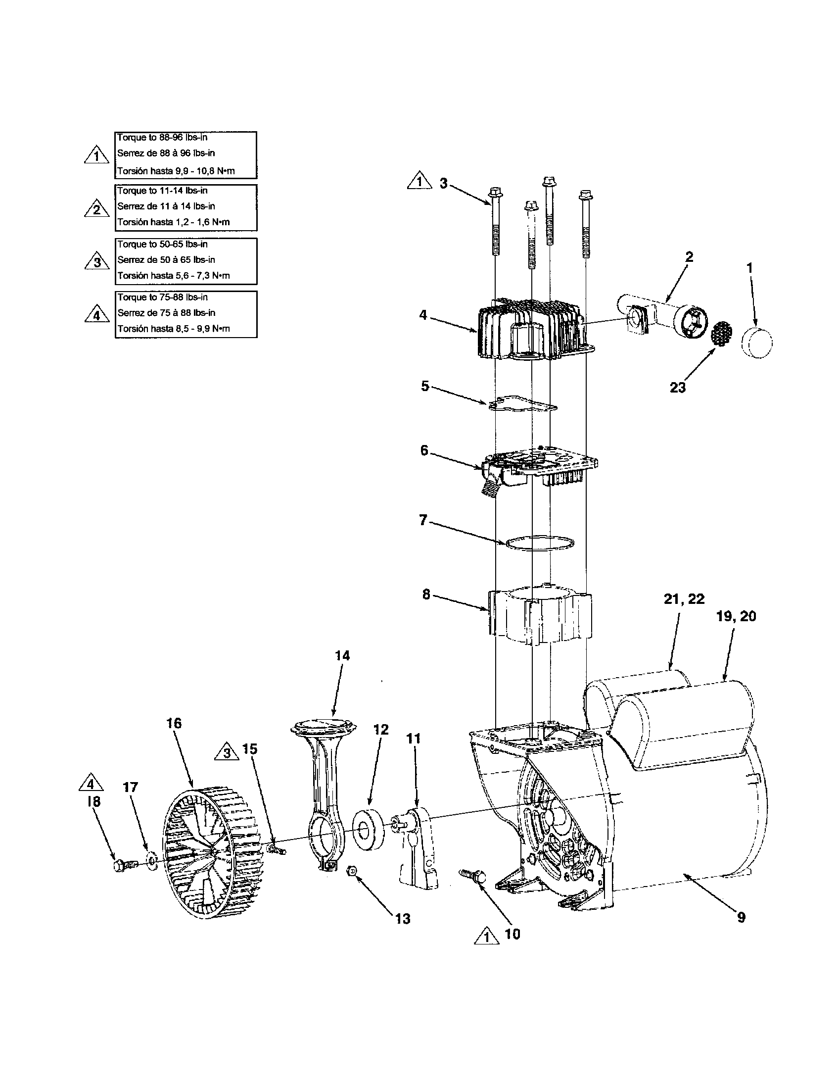 Motor/fan/head/cylinder