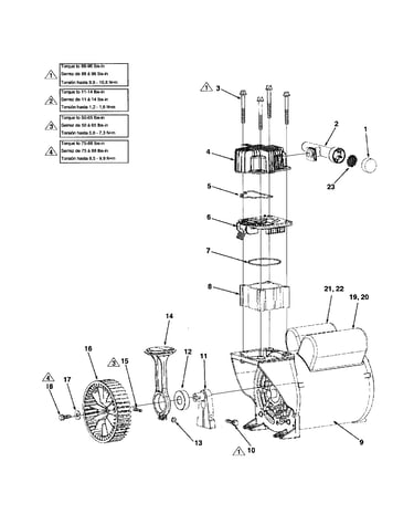 Motor/fan/head/cylinder