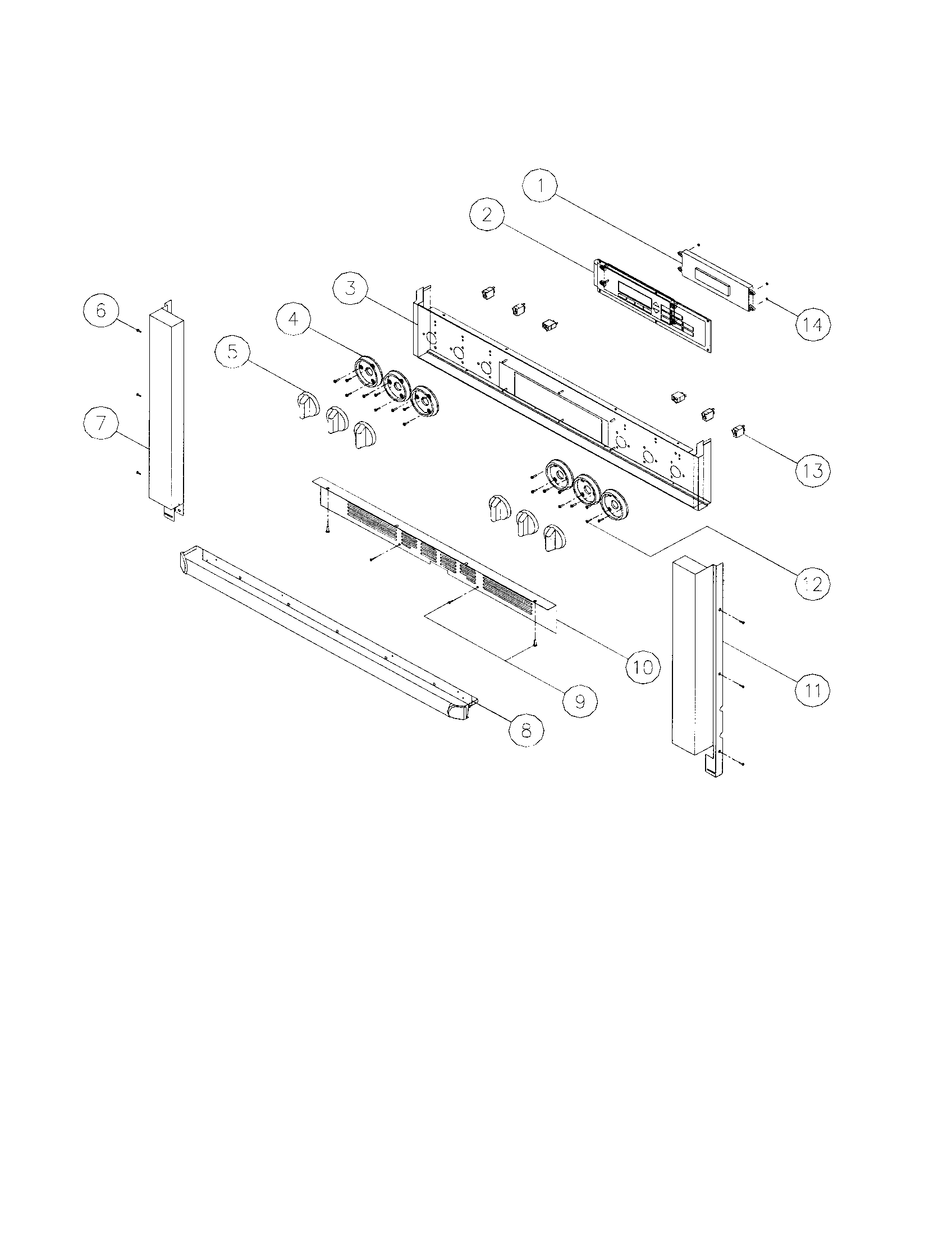 Control panel assembly