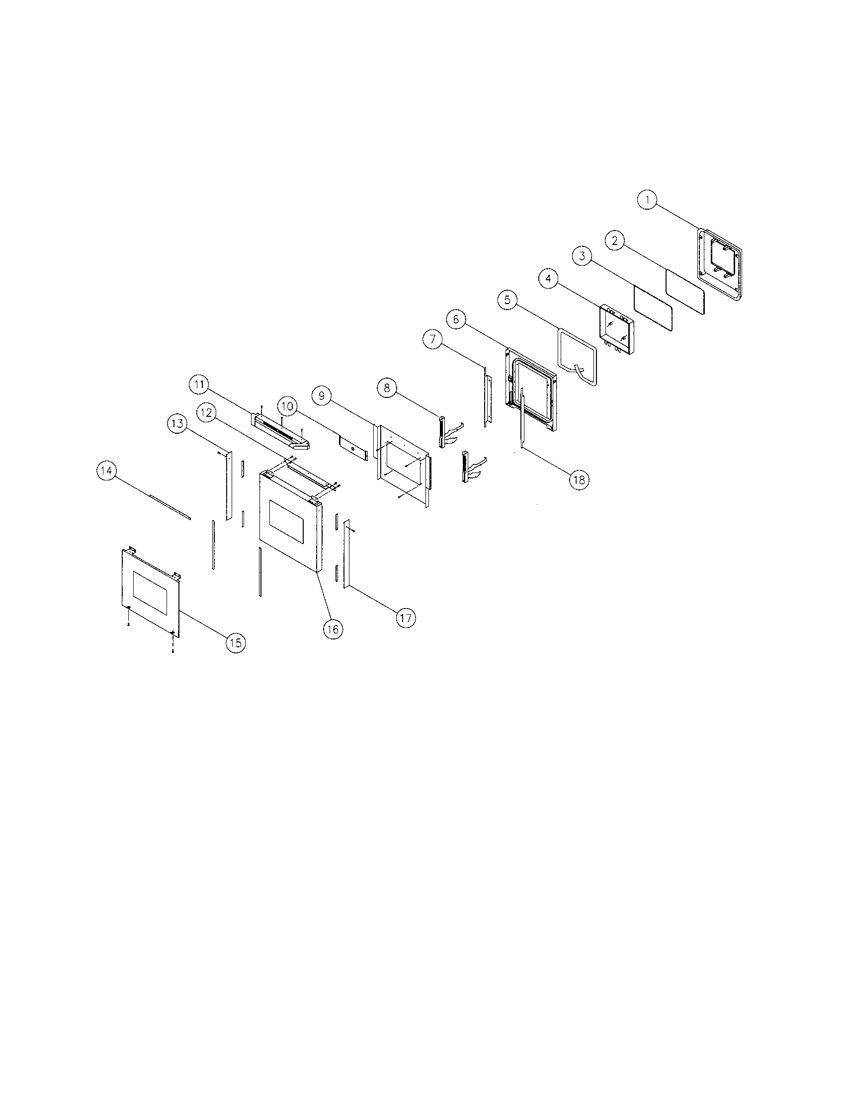 18" door assembly