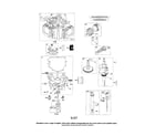 Briggs & Stratton 441700 (0025-0651) cylinder/sump/crankshaft diagram