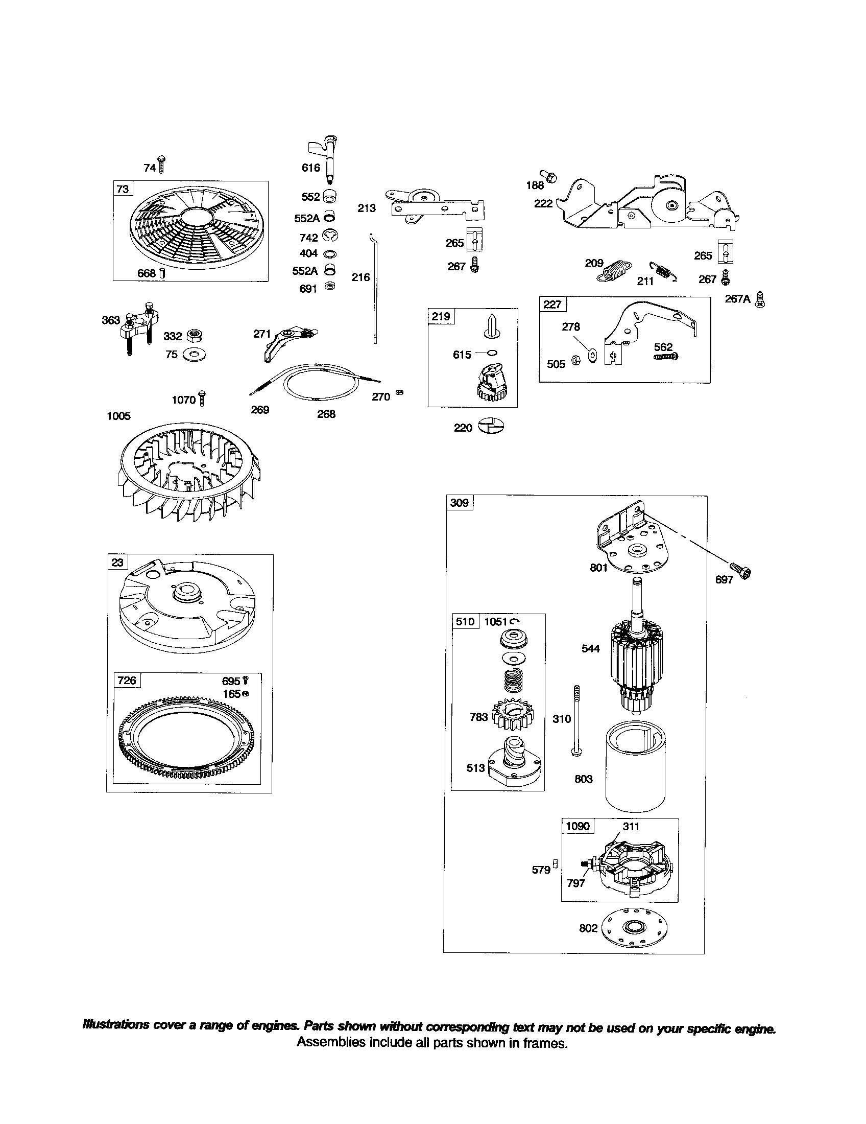 Motor/flywheel