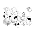 Craftsman 917370562 engine/housing/handles diagram