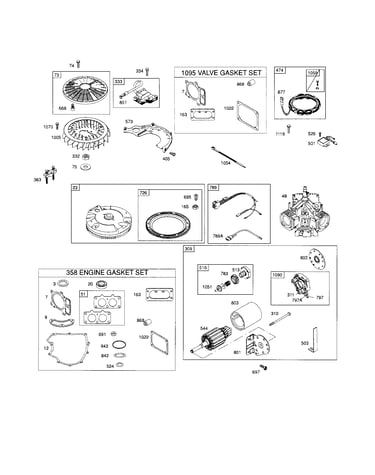 Flywheel/motor/short block