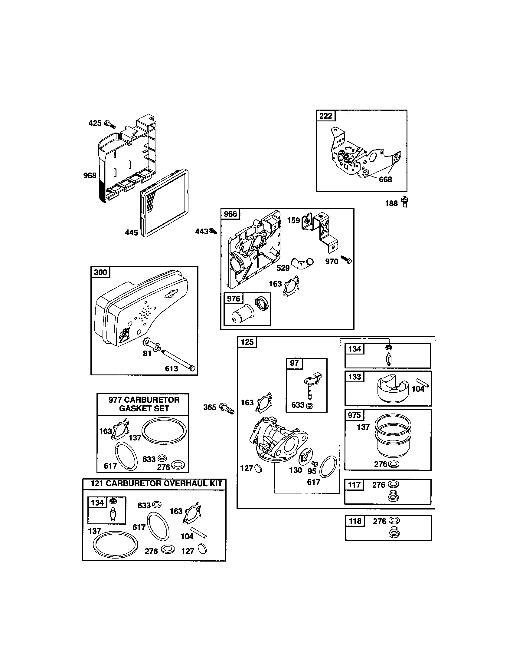 CARBURETOR/MUFFLER/BASE