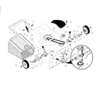 Craftsman 917376782 drive control/gear case/wheels diagram