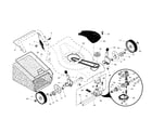 Craftsman 917376780 drive control/gear case/wheels diagram