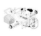 Craftsman 917376743 drive control/gear case/wheels diagram