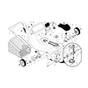 Craftsman 917376743 drive control/gear case/wheels diagram