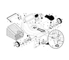 Craftsman 917376682 drive control/gear case/wheels diagram