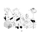 Craftsman 917370563 engine/housing/handle diagram