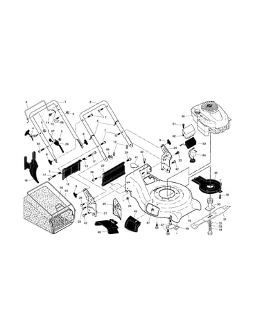 Engine/housing/handle