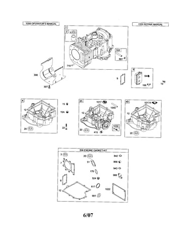Cylinder/sump/gasket kit