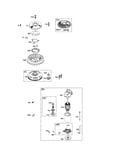 Motor-starter/flywheel