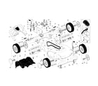 Craftsman 917376990 drive control/gear case/wheels diagram
