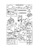 Carburetor/fuel tank/muffler