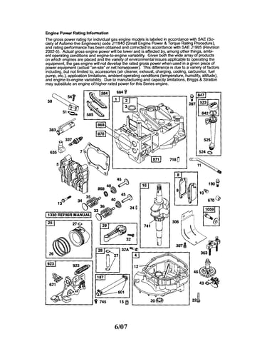 Cylinder/crankshaft/sump