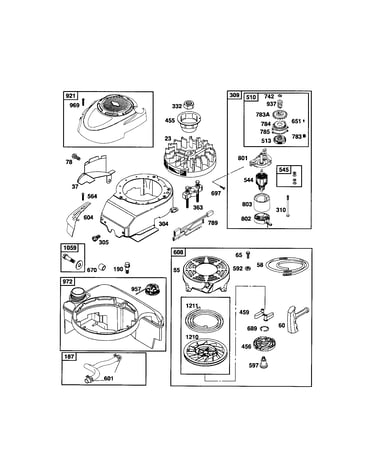 Rewind starter/motor starter