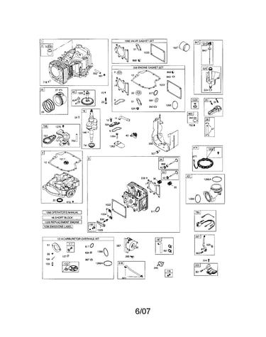 Cylinder/sump/crankshaft