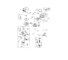Briggs & Stratton 31H777-0831-E1 carburetor/blower housing diagram