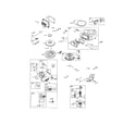 Briggs & Stratton 31H777-0831-E1 carburetor/blower housing diagram