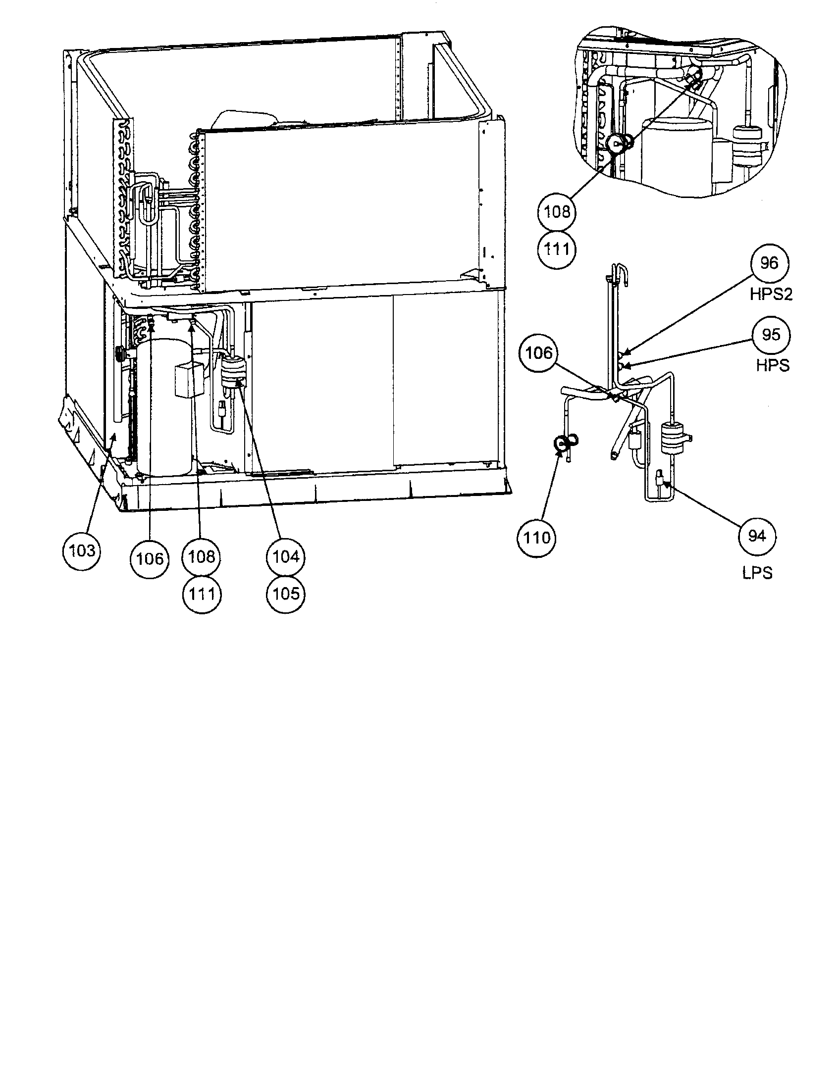 Header assembly/evaporator coil