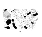 Craftsman 917371801 engine/housing/handle diagram