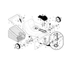 Craftsman 917376723 drive control/gear case/wheels diagram