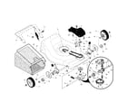 Craftsman 917376724 drive control/gear case/wheels diagram