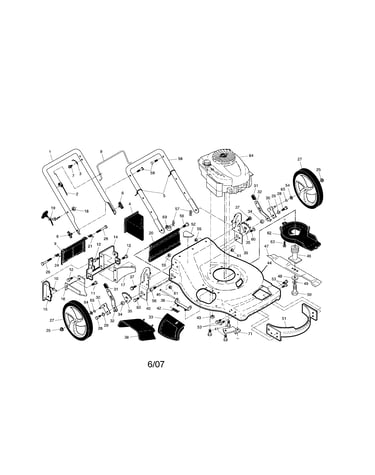 Engine/housing/handle