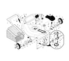 Craftsman 917376744 drive control/gear case/wheels diagram
