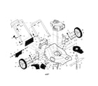 Craftsman 917376783 engine/housing/handle diagram