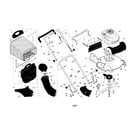 Craftsman 917377011 engine/housing/handle diagram