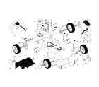 Craftsman 917377031 drive control/gear case/wheels diagram