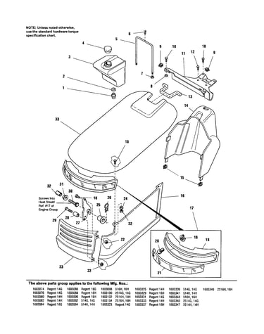 Hood/dash/fuel tank