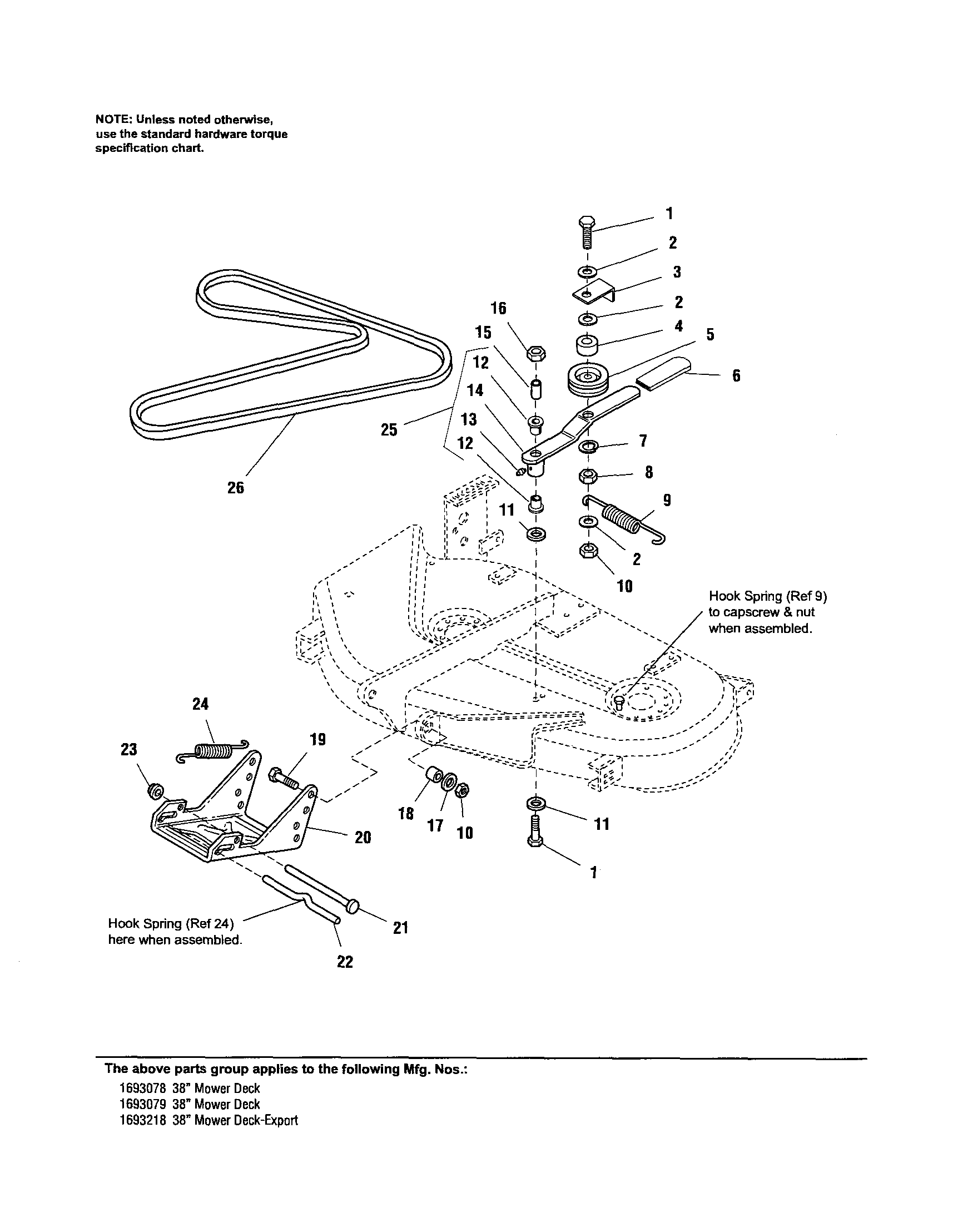 BELT/IDLER ARM/HITCH