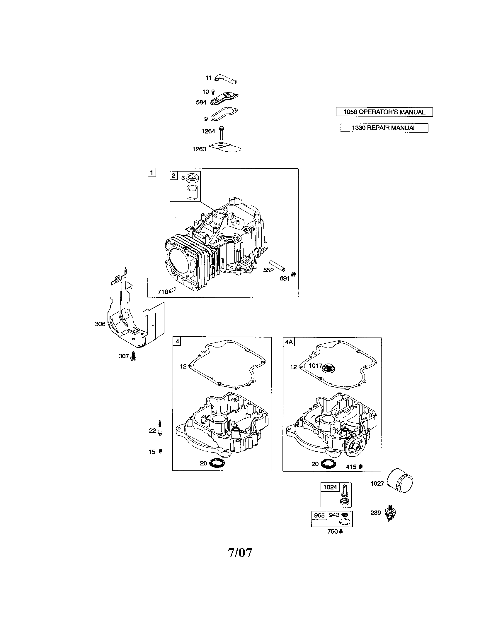 Cylinder/sump