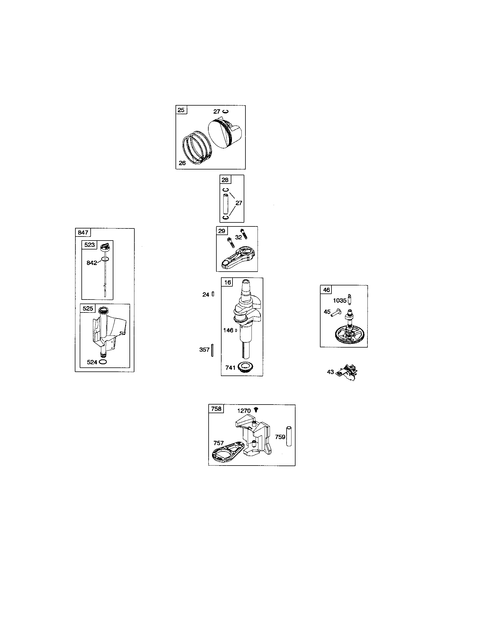 Crankshaft/dipstick