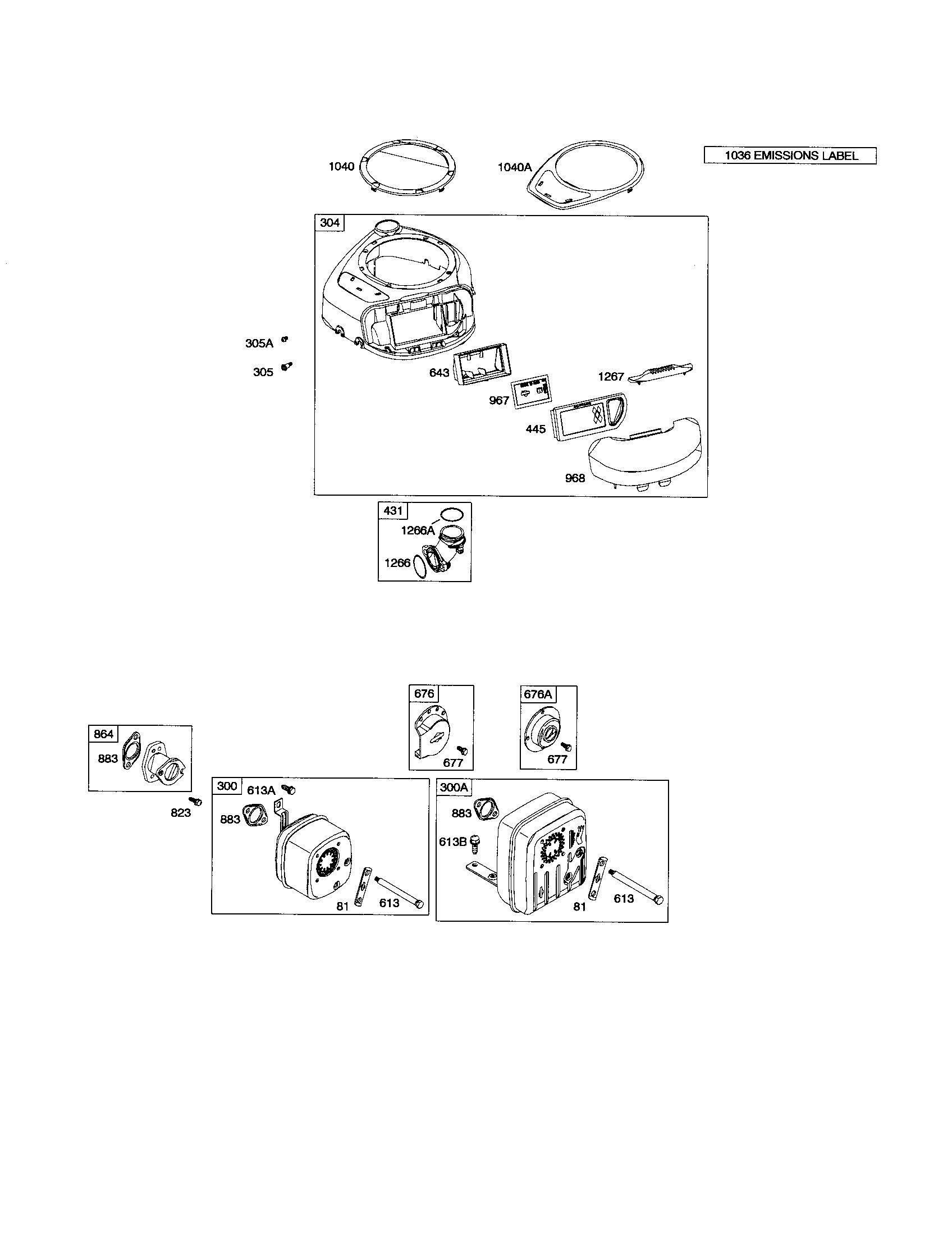 Blower housing/muffler