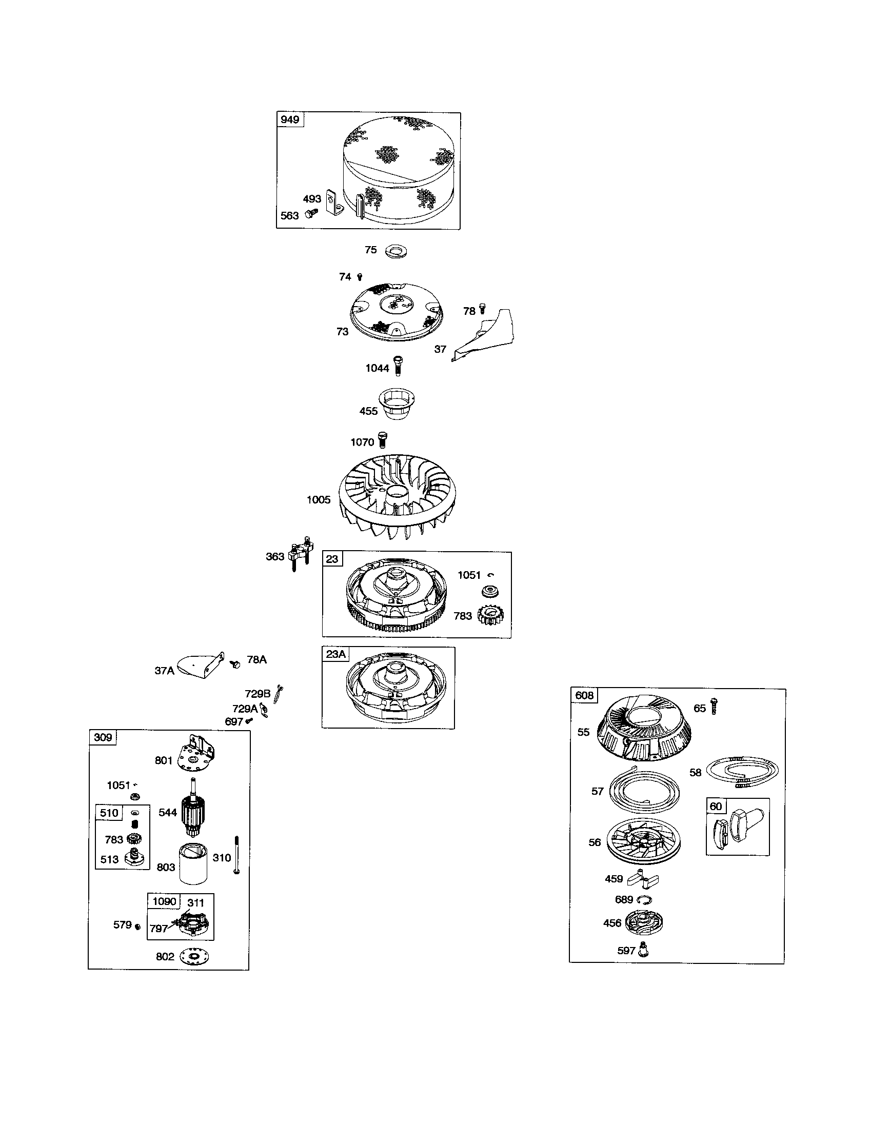 STARTER MOTOR/REWIND STARTER