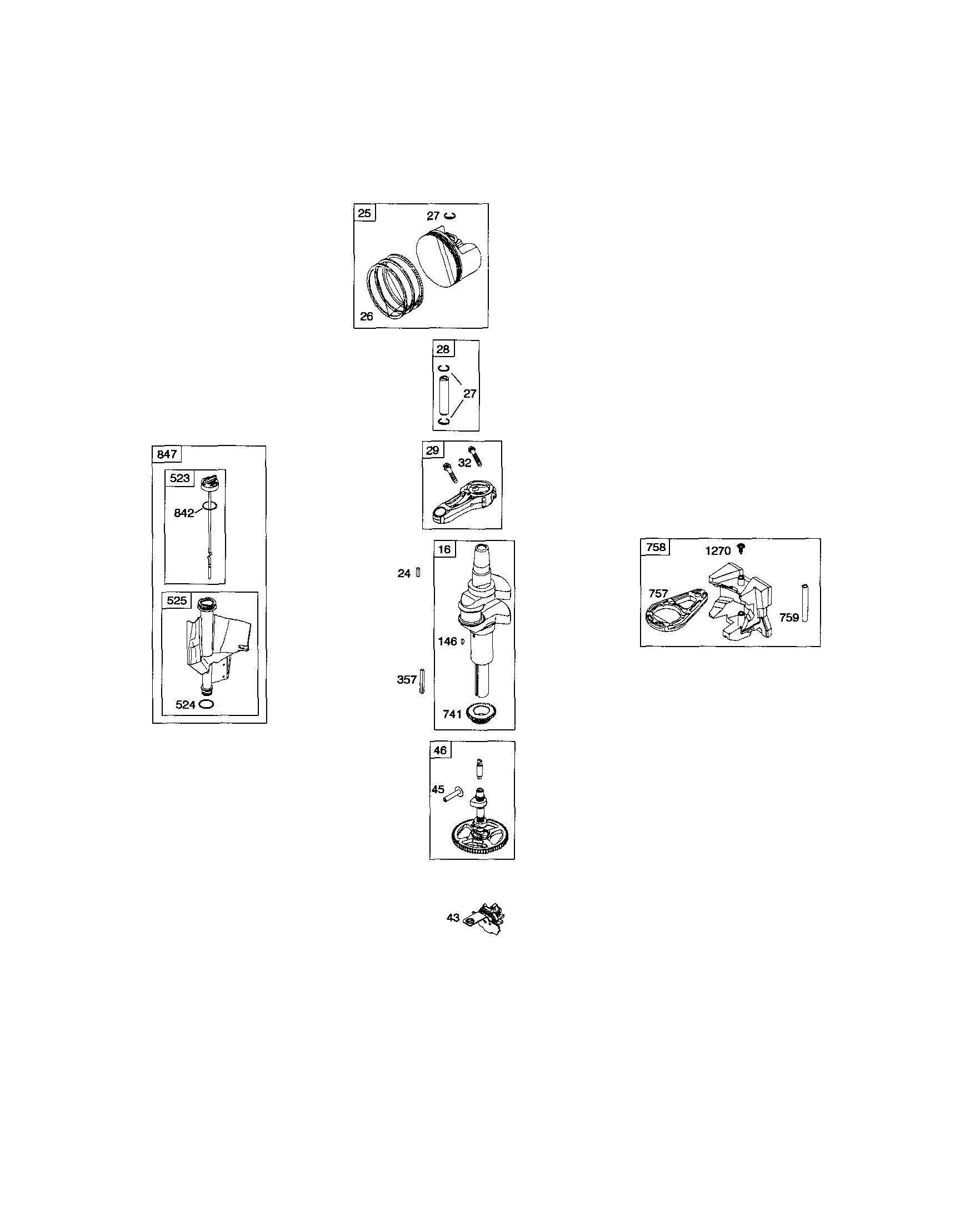 Crankshaft/dipstick