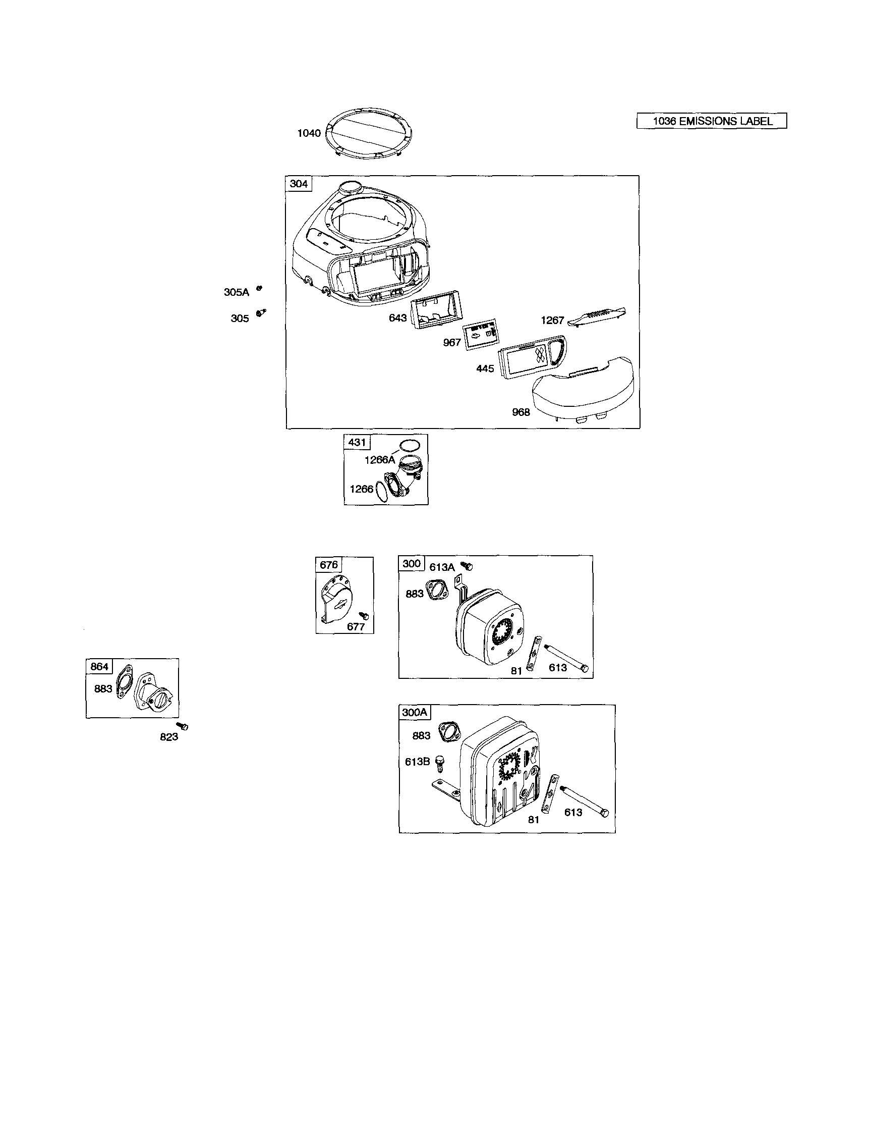 Muffler/blower housing