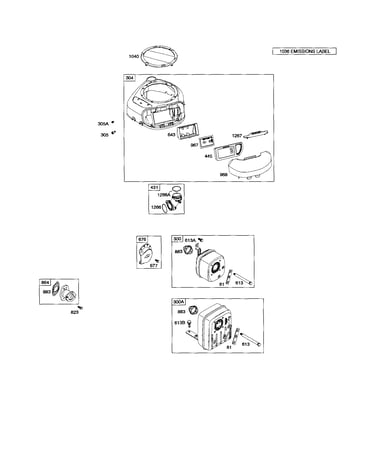 Muffler/blower housing
