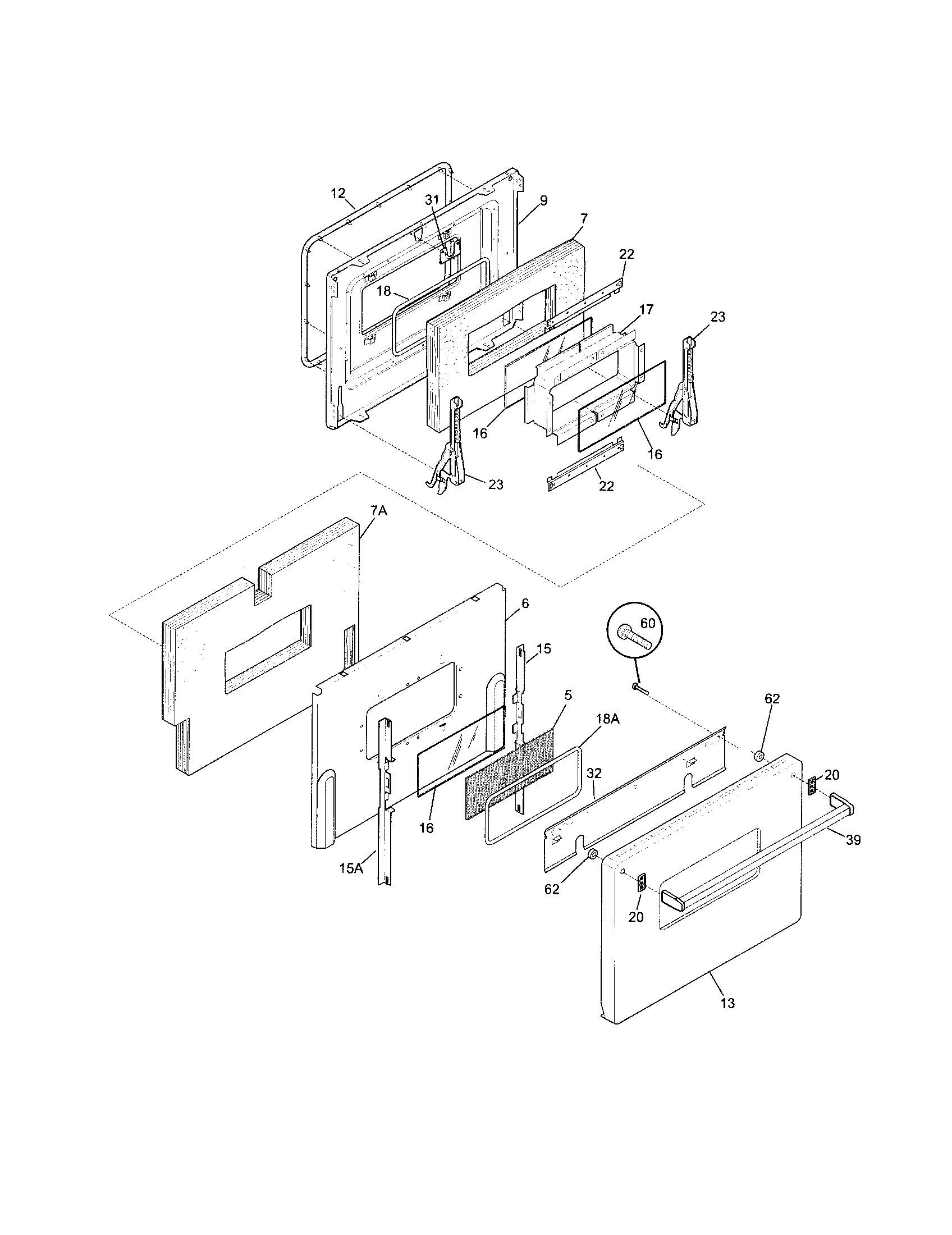 Oven door