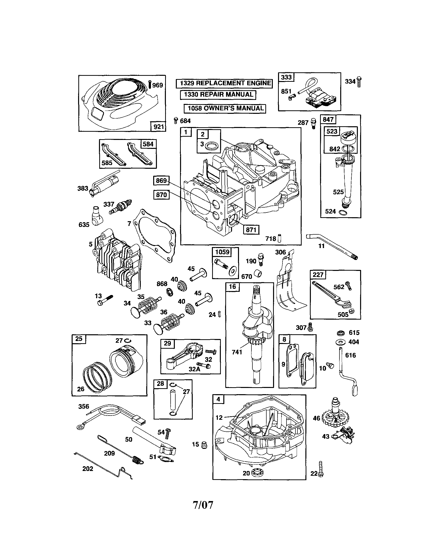 CYLINDER/CRANKSHAFT/SUMP